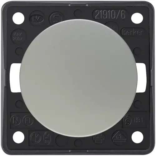 Berker vaihtokytkin upotettava kromi matta 250V, 16AX - Sähkörasiat, pistokkeet - 11138 - 1