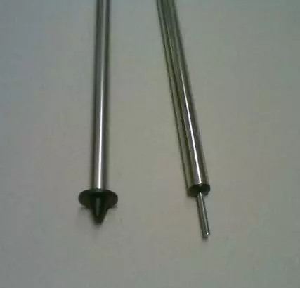 DWT pystytanko 22x1 mm, teräs, 165-250 cm Tassu/piikki - Telttojen lisäputket ja sarjat - 1368 - 1