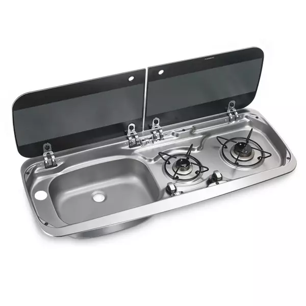 HSG 2370 L, Two-burner hob and sink com - Liedet uunit - 16008 - 1