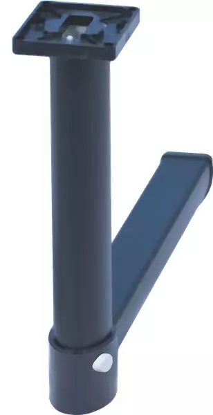 Pöydänjalka saranalla, musta 675/315 mm - PÖYDÄNJALAT JA TARVIKKEET - 24088 - 1