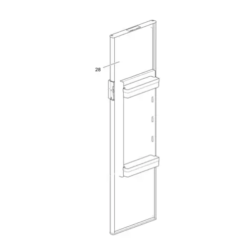 Thetford oven paneeli N4142, N3142, 1425x395x1,5 musta - Jääkaappien varaosat Thetford - 18488 - 1