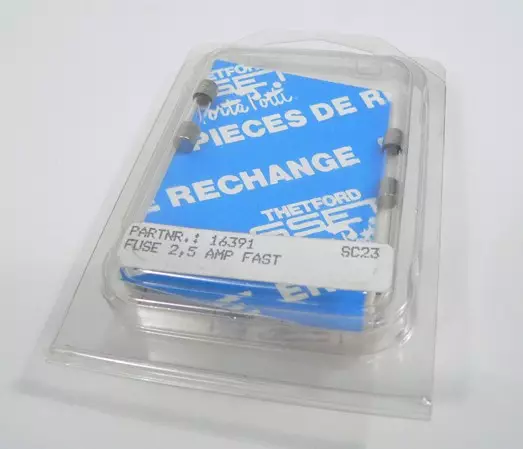 Thetford sulake 2,5 A, 2kpl - Kasettikäymälöiden varaosat - 778 - 1