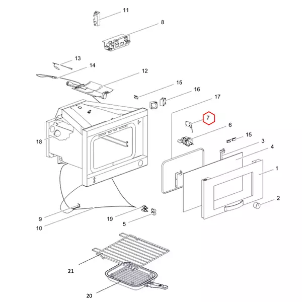 Thetford sulkumekanismi, grilli SOG52xx - Liesien ja uunien varaosat - 22168 - 1