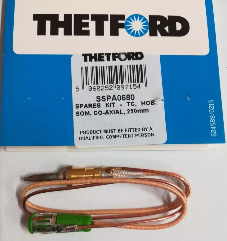 Thetford termoelementti 250mm liesi, SOM, co-axial - Liesien ja uunien varaosat - 18158 - 1