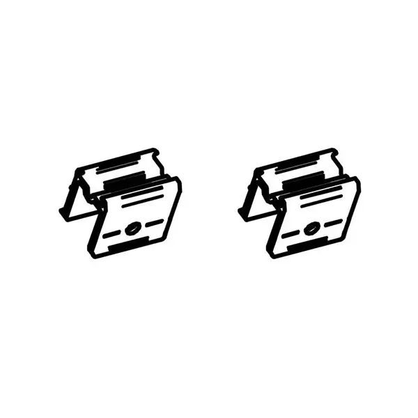 Thule tukijalan yläkiinnikepari 6300 - Markiisien varaosat Thule - 11528 - 1