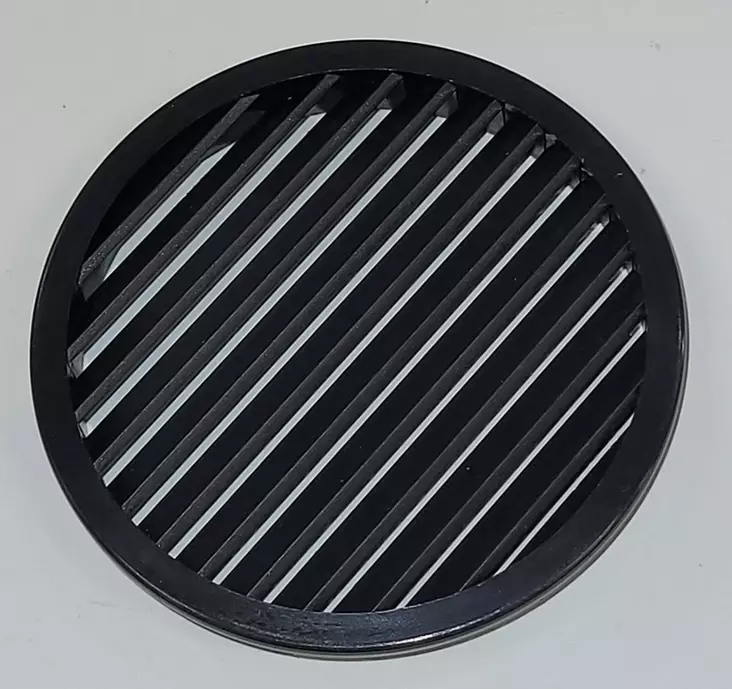 Tuuletusritilä pyöreä musta Ø65mm RAL 9004 - KALUSTEIDEN TARVIKKEET - 21618 - 1