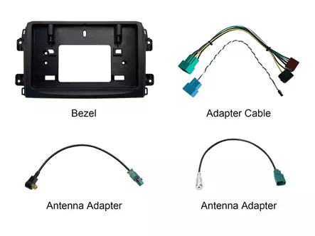 Dynavin-asennuskehys adapterikaapelilla DVN-APTDC8 Fiat Ducato 2021-> - Navi, peruutuskamerat - 25649 - 1