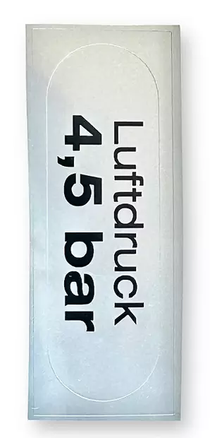 Tarra 4,5 bar 63x20mm rengaspainetarra - HOBBY VARAOSAT - 8629 - 3