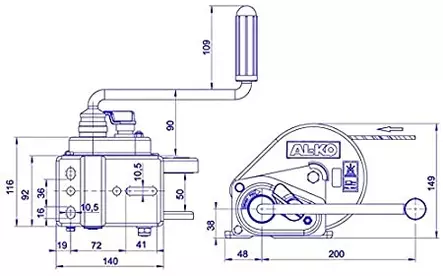 Vintturi 450 A Basic liinalla Vinssi 450 A Basic liinalla - Vinssit - 10359 - 2