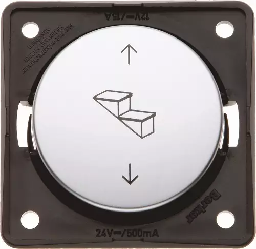 Berker astimen katkaisin upotettava kromi matta 12-24V - Sähkörasiat, pistokkeet - 11139 - 1