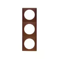 Berker kehys 3-osainen, ruskea, reikä 42.5 mm - Sähkörasiat, pistokkeet - 639 - 1