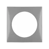 Berker kehys harmaa 59.5x59.5 mm, reikä 42.5 mm - Sähkörasiat, pistokkeet - 649 - 1
