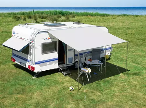 DWT katos Flora 5 400x240 cm, harmaa + pystytangot - Katokset - 1309 - 1