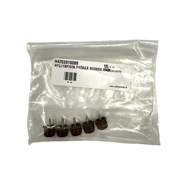 Hyllynpidin pyöreä ruskea 8mm - HOBBY VARAOSAT - 5419 - 1