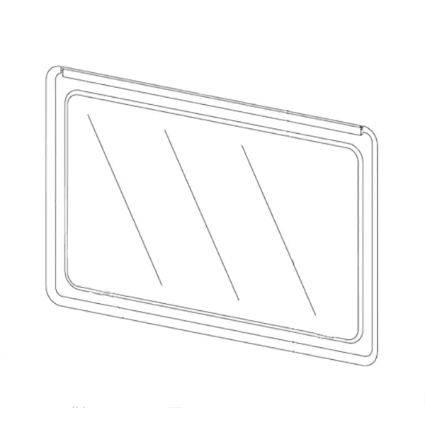 Ikkuna oikea 1092x510, ei salpoja ym. o 04.28.686.90.62.52.500, Polyplastic - HOBBY VARAOSAT - 8149 - 1