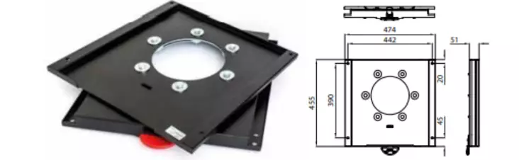 Kääntymismekanismin käsijarrun adapterisarja VW Crafter/Man TGE alkaen 2016 - Kääntymismekanismit - 25219 - 1