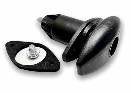 Luukun lukko musta, FW / FF2 ilman lukkopesää 200720F3 840 - Ovien ja luukkujen osat - 4299 - 1