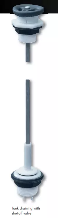 Reich tyhjennysventtiili/sulkuventtiili raikasvesisäiliöön 890 mm - MUUT VESIJÄRJESTELMÄN OSAT - 21589 - 1