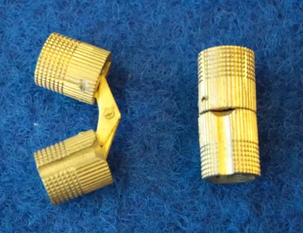 Sarana upotettava messinki 12mm - KALUSTEIDEN TARVIKKEET - 5299 - 2