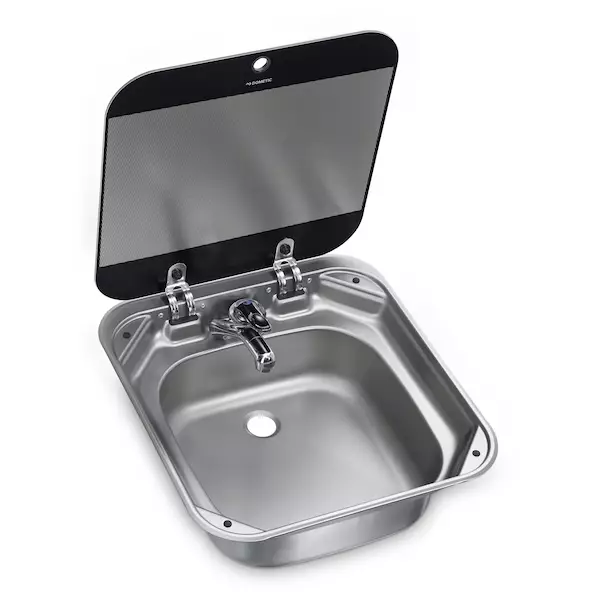 SNG 4244, Square sink with glass lid, 4 - Liedet uunit - 16009 - 1