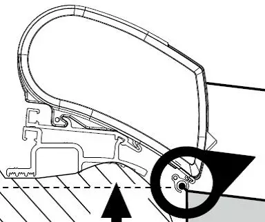 Thule kiinnityskisko Quickfit, kattomarkiisi 6300/6200/9200 - Markiisien seinät ja sarjat Thule - 7049 - 1