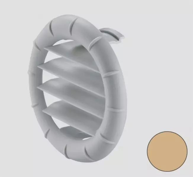 Truma suunnattava ritilä päätesuuttimeen beige - Ilmakeskuslämmityksen asennustarvikkeet - 14719 - 1