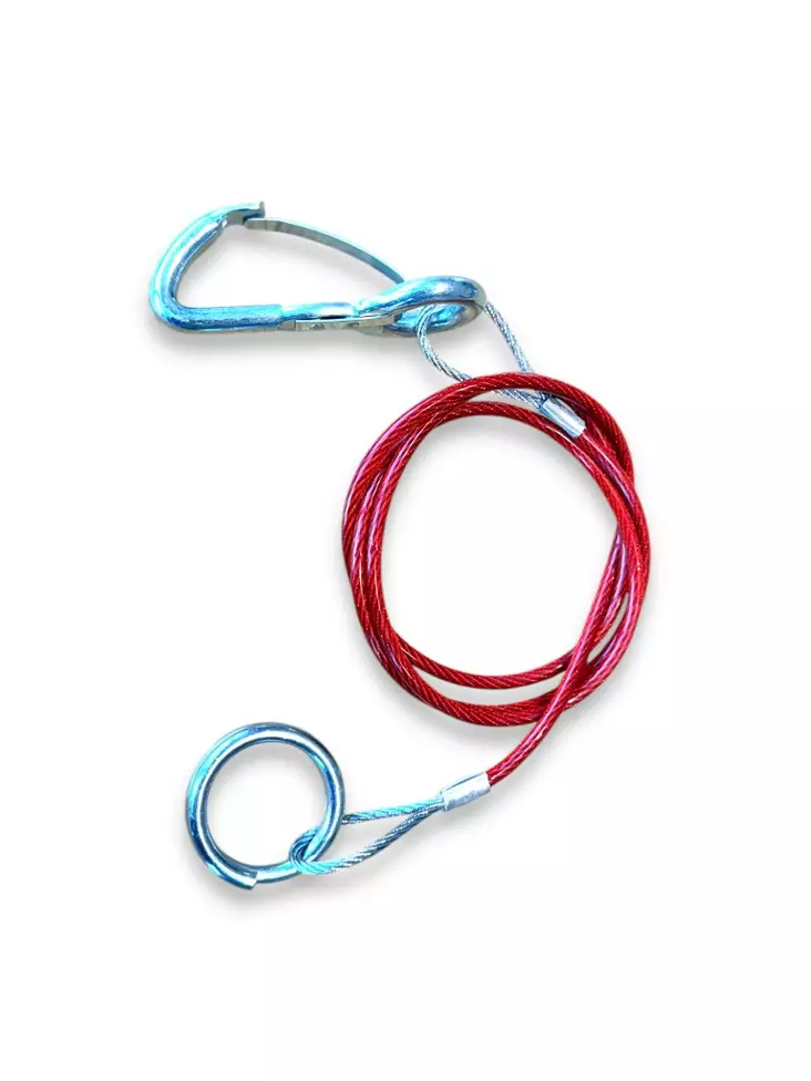 Turvavaijeri 1000mm haka/rengas Varmuusvaijeri 1000mm - Bpw/peitz/wap/indespension - 10609 - 1