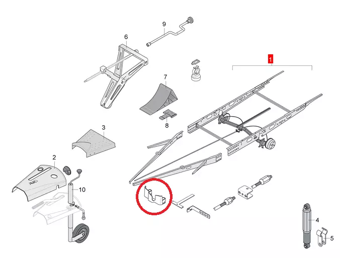 Vetopään 150/200 asennussarja Työntöjarrun asennussarja - AL-KO - 16579 - 1