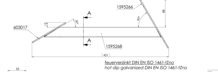 Viistopalkki AMC MB 421mm AL-KO viistopalkki MB - Vetokoukut - 16659 - 1